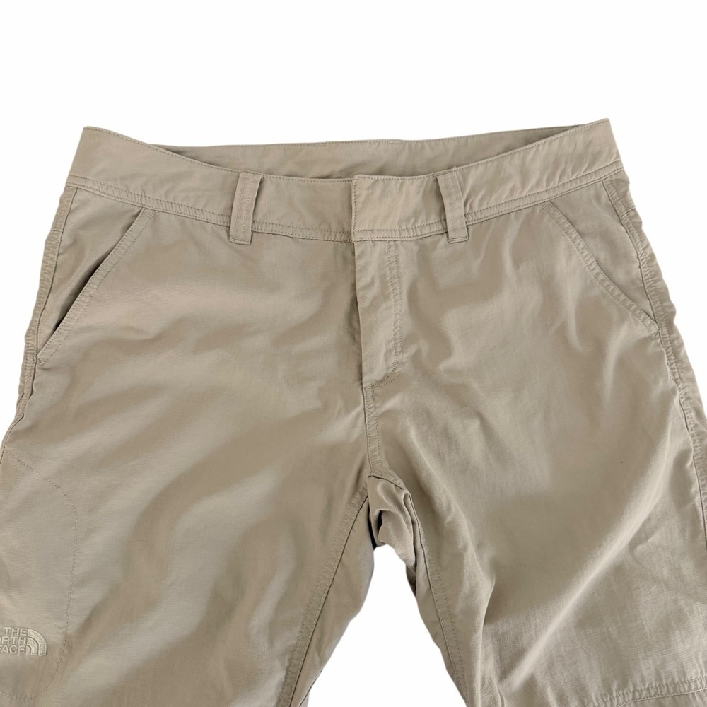 THE NORTH FACE Beige Lightweight Hiking Capri Cargo Pants outdoor travel women’s - Picture 5 of 15